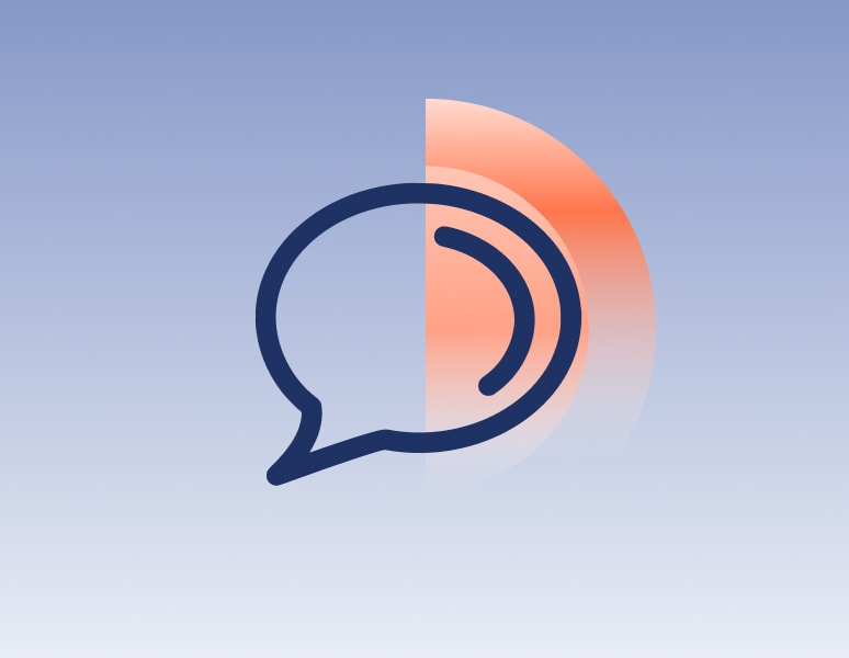 key feature speech bubble